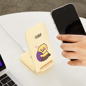 카카오프렌즈 죠르디 3in1 아이폰 고속충전 거치대 무선충전기 워치 에어팟, 춘식이 고구마 (갤럭시워치 전용), 1개