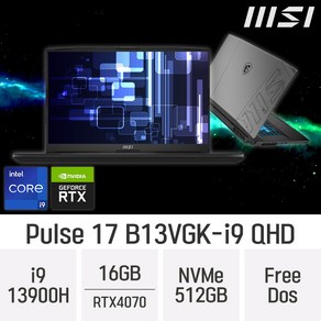 [당일출고] MSI Pulse 17 B13VGK-i9 QHD