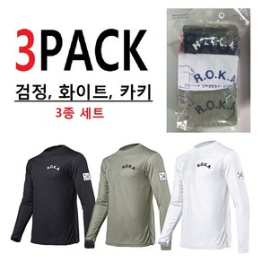 군인 로카ROKA 쿨론 로카긴팔티 로카티 3PACK 단체티 군용 PX 육군