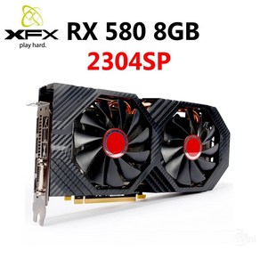 그래픽카드 3060 ti tx 2060 3070 3080 4070 1650 XFX RX 580 그래픽 카드 AMD 시리즈 VGA 256 비트 GDDR, 한개옵션0