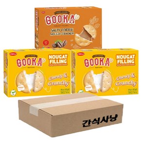 간식 사냥 구카 2종 (누가 필링 크래커 800G +솔티커피 누가크래커 400G ), 1개, 1.2kg