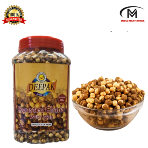 Roasted chana with skin Black chana roasted (로스띠드짜나 )500G