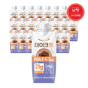 테이크핏 맥스 초코맛 드링크믹스 RTD, 250ml, 24개