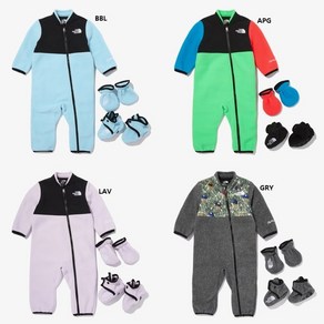 노스페이스키즈 아동 후리스 NQ4FN94 베이비 데날리 원피스 세트 BABY DENALI ONE PIECE SET 캠핑 윈드브레이커