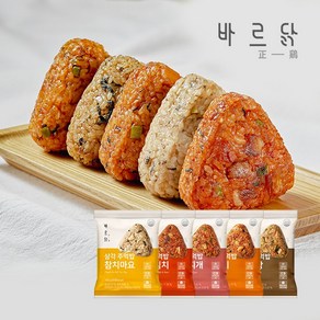 [바르닭] 삼각주먹밥 100g*3팩 5종 골라담기, 부대찌개3팩, 3개, 100g