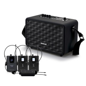 MEGALINE TA1100D3 TA-1100D3 100W 강의용무선마이크 충전식앰프 이동식 휴대용 포터블엠프 가방포함, 본체 헤드셋 헤드셋 헤드셋