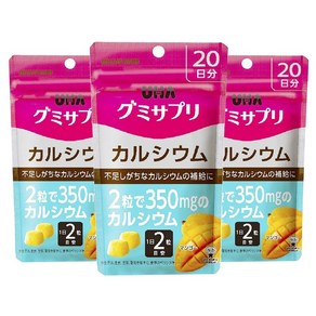 유하미카쿠토 서프리 칼슘 350mg 망고맛 구미, 3개, 40정