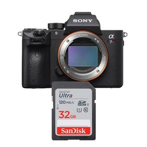 소니 알파 A7R III 미러리스 카메라 메모리카드 샌디스크 울트라SD 32GB