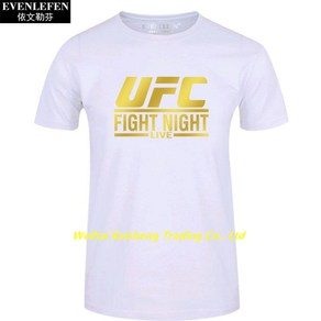 UFC MMA 얼티밋 파이팅 챔피언십 티셔츠 반팔 남자 권투 무술 상의 순면 반팔 하의 티셔츠