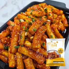 [HACCP 인증 국산밀 100%] 핫이슈 기름 떡볶이 2-3인분 식물성 소스 우리밀, 400g, 1개