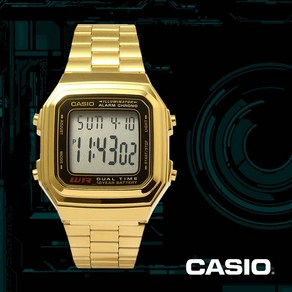 [CASIO] 카시오 A178WGA-1A 공용 메탈 빈티지 디지털 손목시계