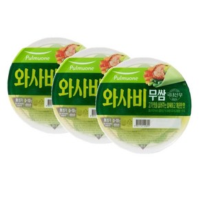 풀무원식품 와사비 무쌈, 3개, 300g