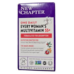 NEW CHAPTER ONE DAILY EVERY WOMAN'S MULTIVITAMIN 55+ 24ct Exp:03/26 804698, 1개