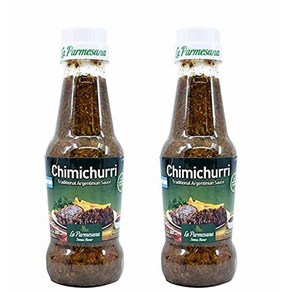 La Pamesana 전통적인 아르헨티나 치미추리 소스 2팩 300ml - 각 295.7ml(10.5온스) 병 Chimichui tadicional Agentino 295, 2개