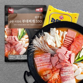 외갓집 햄 소세지 폭탄 부대찌개 550g X 7팩 (라면사리 4개 증정), 7개