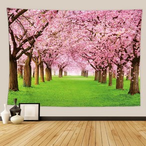 특대형 패브릭포스터 인테리어 소품 198x148cm, 01.벚꽃