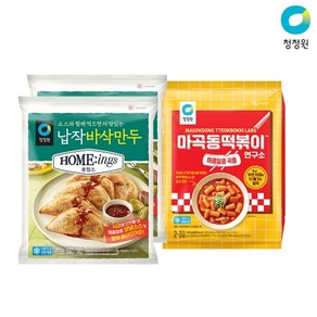 청정원 호밍스 납작바삭만두 790g x 2개+마곡동떡볶이