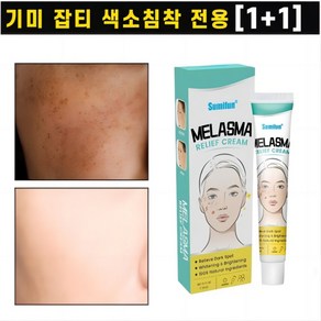 1+1 (당일발송) 기미크림 검버섯 잡티 완화 색소침착 주근깨 톤업 미백크림 20g, 1개