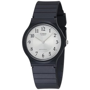 Casio 남성용 클래식 아날로그 시계 MQ24-9B, Black/White