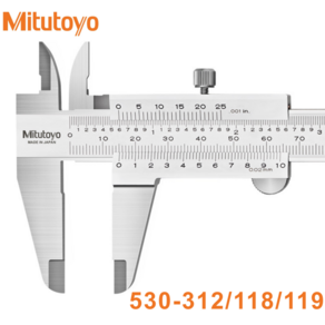 일본 Mitutoyo 디지털 켈리퍼 버니어 캘리퍼스 스테인리스 스틸 측정 도구 200mm 530-118 0-200mm 1개