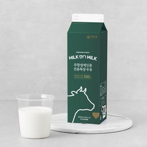 [밀크온밀크] 무항생제인증 전용목장 우유 900mL, 4개
