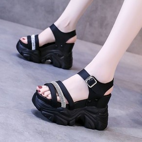 여름 속가보시 샌들 통굽 여 웨지 캐주얼 샌들 women's heel sandals 하늘비즈 A25 E438Y262