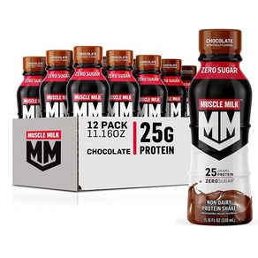 머슬밀크 제뉴인 프로틴 쉐이크 초콜릿 Muscle Milk Genuine Potein Shake Chocolate 330ml 12개