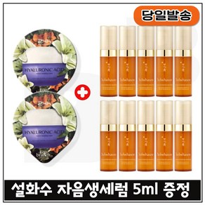 지이세븐 에코 히아루론수면팩 2개. 구매시 자음생세럼 5ml x10개 - 총 50ml/, 1개, 15ml