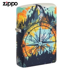 ZIPPO 라이터 야광 49805 Compass Design 야광 지포라이터 오일+심지+부싯돌 3종세트 포함