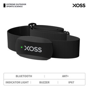 심박계 스트랩 XOSS X2 가슴 심박수 모니터 사이클링 달리기 하이킹 블루투스 ANT 무선 건강 피트니스 스마트 자전거 센서