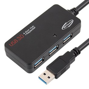 [강원전자] NETmate USB3.0 연장 리피터 케이블 [AM-AF] 5M [허브겸용/NMC-LA305], 단일 모델명/품번, 1개