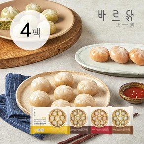 바르닭 닭가슴살 쫄깃만두 4종 4팩, 닭가슴살 쫄깃만두 4종 혼합 4팩, 4개, 180g