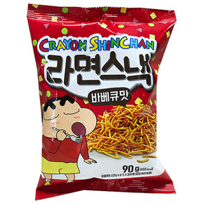 짱구 라면스낵 바베큐맛, 90g, 16개