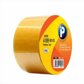 [123334]포장용테이프(미색OPP/P4820BR /48mm x 20m/프린텍), 단품, 1