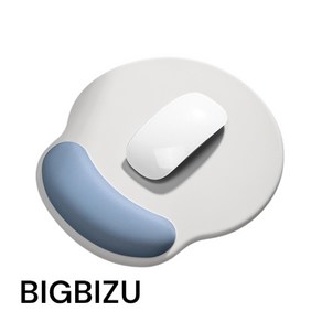 BIGBIZU 빅비쥬 푹신하고 편안한 말랑쿠션 손목보호 마우스패드, 1개, 화이트