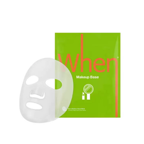 WHEN 메이크업 베이스 바이오셀룰로오스 마스크팩 12매입  주름개선 기능성화장품  WHEN Make Up Base Bio-Cellulose Sheet Mask 12PK, 12개