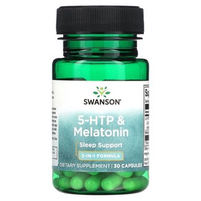 Swanson 55 하이드록시 트립토판 Melatonin 30 캡슐, 1개, 30정