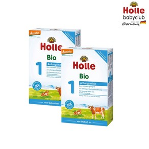 홀레 Holle 유기농 바이오 분유 1단계 독일내수용 독일직배송, 400g, 2개