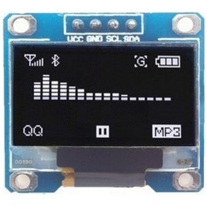 아두이노 0.96 인치(inch) 흰색 4핀(Pin) SSD1306 OLED / Inteface SPI I2C 0.1%의 비밀, 1개