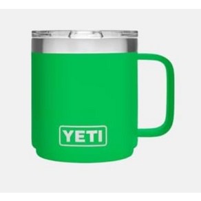 YETI Ramble 295.7ml10온스 쌓을 수 있는 머그 진공 단열 매그슬라이더 뚜껑이 스테인리스 스틸 베르데 그린 434331, 캐노피 그린, 1개