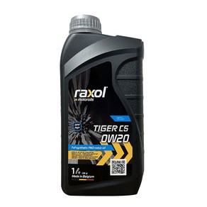 락솔 TIGER C5 0W20 합성엔진오일, 1개, 1L