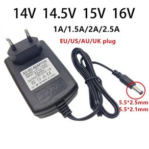 어뎁터 14V 14.5V 15V 16 V 전원 어댑터 1A 1.5A 2A 2.5A 2500mA 범용 AC DC 14 14.5 15 볼트 스위칭 어댑터(691703), 10.EU plug - 15V-1.5A