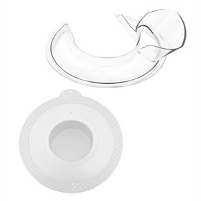 KitchenAid 4.5-5쿼트 틸트 헤드 스탠드 믹서 안전한 붓기 보호막 및 믹서 볼 커버 믹서 스플래터 가드 뚜껑, 하얀색