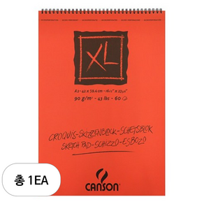 캔손 XL 스프링 스케치북, 3절, 60매, 1개