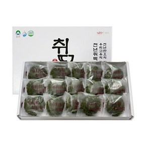 [푸드맛남] 강원도 정선 수리취 찹쌀떡 750g 15개 (선물포장)