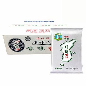 [성경김본사] 지도표성경 재래 전장김 30g 20봉, 20개