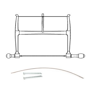 목선인 실톱 대용 보우쏘(탕개톱) 키트(톱날 + 톱소매) 400X5mm, 1개