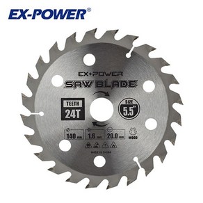 이엑스파워 톱날 팁쏘 팁소 24T 140x1.6mmx20mm 목재용 EXC-05024, 1개