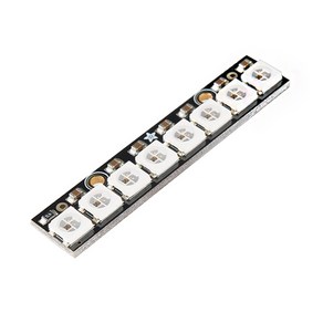 아두이노 네오픽셀 WS2812 RGB LED 8비트 일자 8채널 바타입 5050 모듈 패널