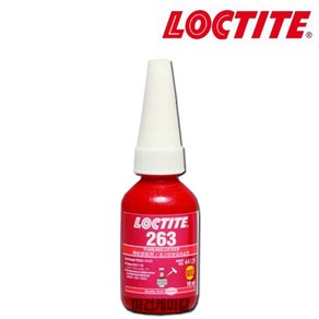 록타이트 LOCTITE 침투용 나사 고정제 볼트너트고정 고강도 적색 263 10ml, 록타이트 263 나사고정제 10ml, 1개